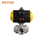 Pneumatisk 3-vejskugleventil