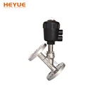 Pneumatisk vinkelsædeventil med flag