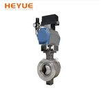 Pneumatisk V-port kugle ventil